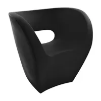 moroso - fauteuil de jardin little albert - noir/opaque/lxhxp 74x70x62cm/polyéthylène 100% recyclable